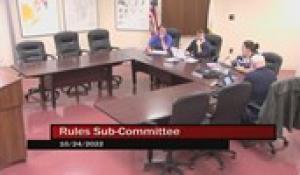 Rules Sub-Committee 10-24-22