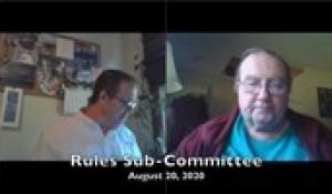 Rules Sub-Committee 8-20-20