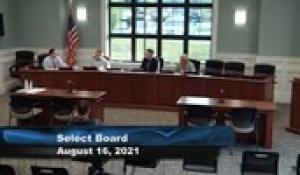 Plainville Select Board 8-16-21