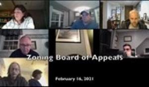 Zoning Board 2-16-21