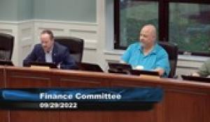 Plainville Finance Committee 9-29-22