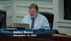 Plainville Select Board 12-13-21