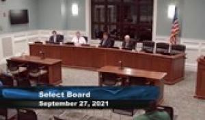 Plainville Select Board 9-27-21