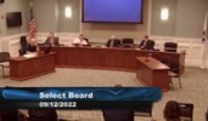 Plainville Select Board 9-12-22