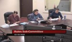 Rules Sub-Committee 12-19-22