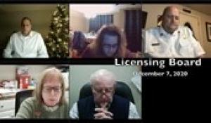 Licensing Board 12-7-20