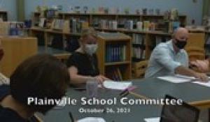 Plainville School Committee 10-26-21