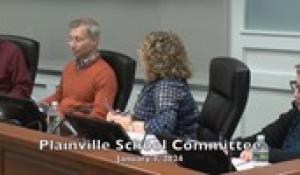 Plainville School Committee 1-4-24