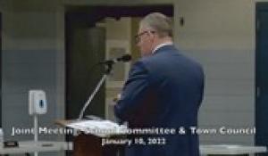 Town Council-School Comm Joint Meeting 1-10-22