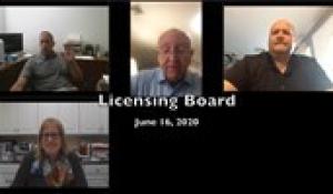 Licensing Board 6-16-20