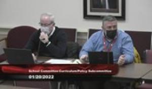 North Attleborough Schools Curriculum/Policy Subcommittee (1/20/22)