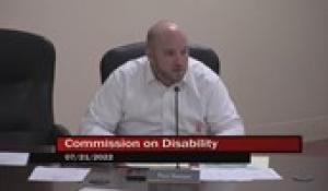 Commission on Disability 7-21-22