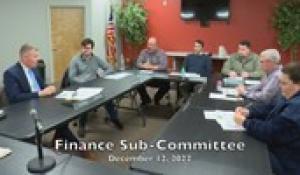 Finance Sub-Committee 12-12-22