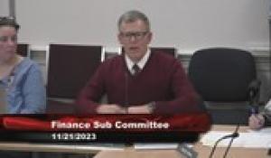 Finance Sub-Committee 11-21-23