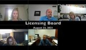 Licensing Board 8-23-21