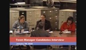 Town Manager Interviews Four 1-7-20