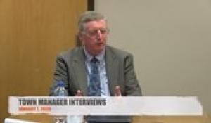 Town Manager Interviews 1-7-20