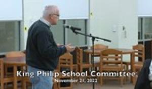 King Philip School Committee 11-21-22