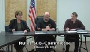 Rules Sub-Committee 2-5-24