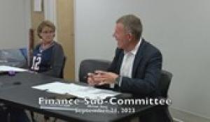 Finance Sub-Committee 9-21-23