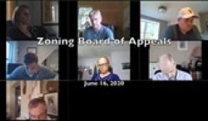 Zoning Board of Appeals 6-16-20