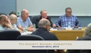 Tri-County Regional School Committee Meeting (11/20)