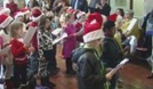 Roosevelt Avenue School Students Carol at Town Hall (2015)