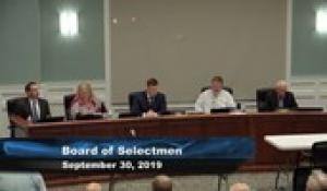 Plainville Board Of Selectmen 9-30-19