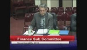 Finance Sub Committee 11-20-19