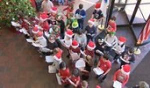 Roosevelt Avenue School Second Grade Students Caroling at Town Hall 2019