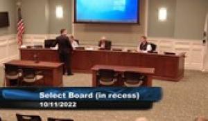 Plainville Select Board 10-11-22