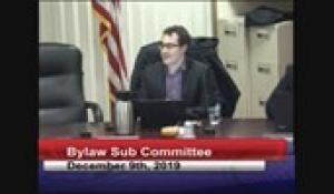 Bylaw Sub Committee 12-9-19