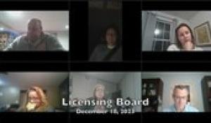 Licensing Board 12-18-23