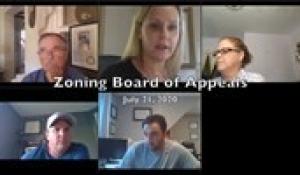 Zoning Board of Appeals 7-21-20