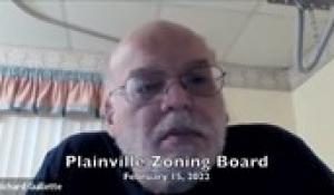 Plainville Zoning Board 2-15-22