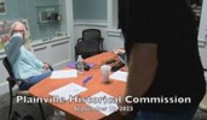 Plainville Historical Commission 9-19-23