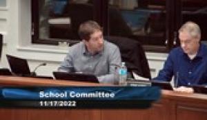 Plainville School Committee 11-17-22