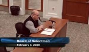 Plainville Board of Selectmen 2-3-20