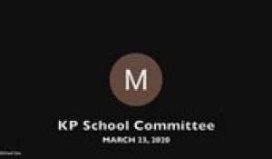 KP School Committee 3-23-20