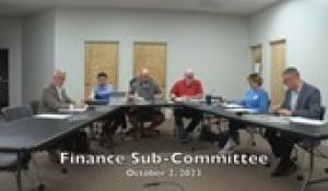 Finance Sub-Committee 10-2-23