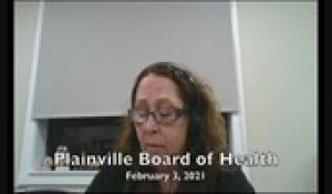 Plainville Board of Health 2-3-21