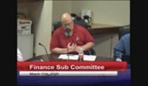 Finance Sub-Committee 3-11-20