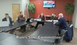 Rules Sub-Committee 2-13-23