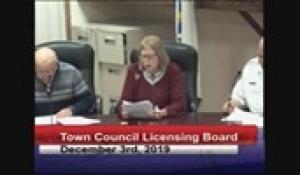 Licensing Board 12-3-19