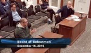 Plainville Board of Selectmen 12-16-19