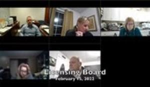 Licensing Board 2-15-22