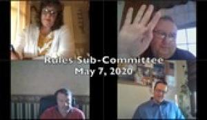 Rules Sub-Committee 5-7-20