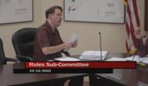Rules Sub-Committee 10-12-22