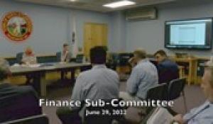 Finance Sub-Committee 6-29-22