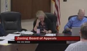Zoning Board of Appeals 4-19-22